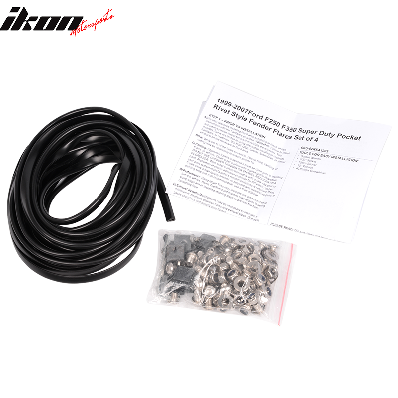 1999-2007 Ford F-250 F-350 Super Duty Pocket Rivet Fender Flares PP