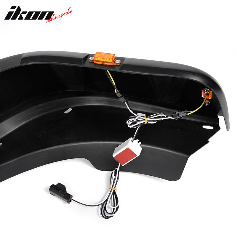 2007-2018 Jeep Wrangler JK Pocket Rivet Fender Flare w/ LED Side Maker