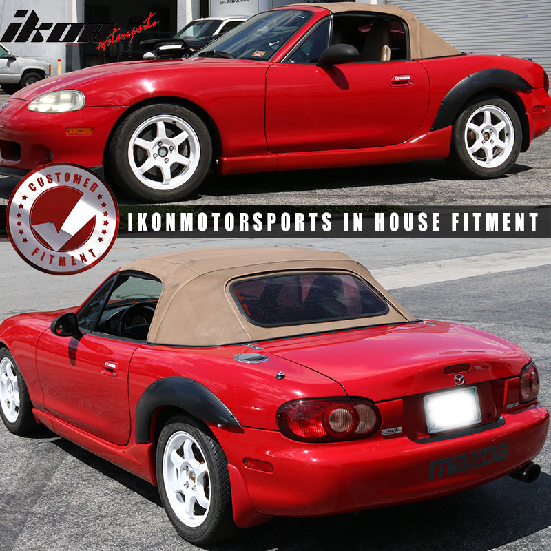 1999-2005 Mazda Miata MX5 NB MDP Style Fender Flares Rear PU 2PCS