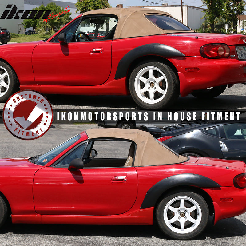 1999-2005 Mazda Miata MX5 NB MDP Style Fender Flares Rear PU 2PCS