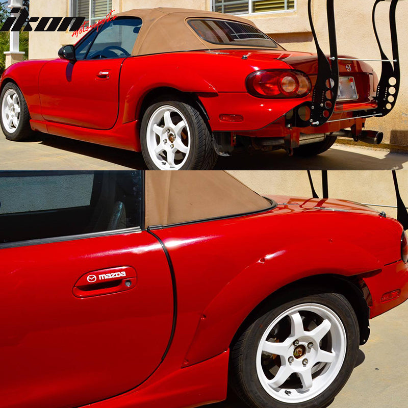 1999-2005 Mazda Miata MX5 NB MDP Style Fender Flares Rear PU 2PCS