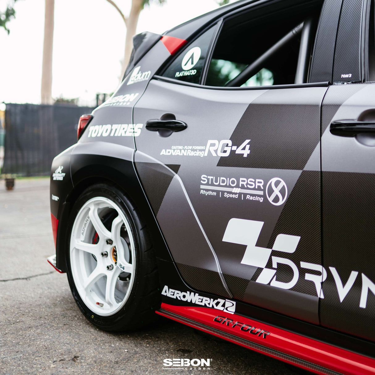 Carbon fiber rear doors for 2023 Toyota GR Corolla