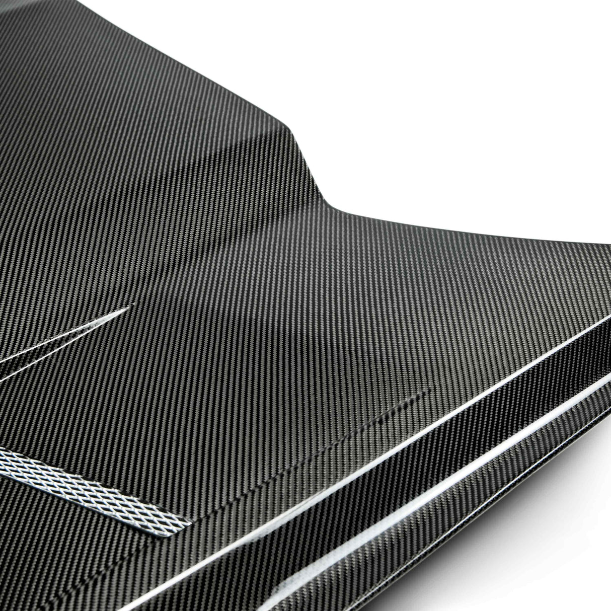 Heat extractor double sided carbon fiber hood for 2015-2017 Ford Mustang