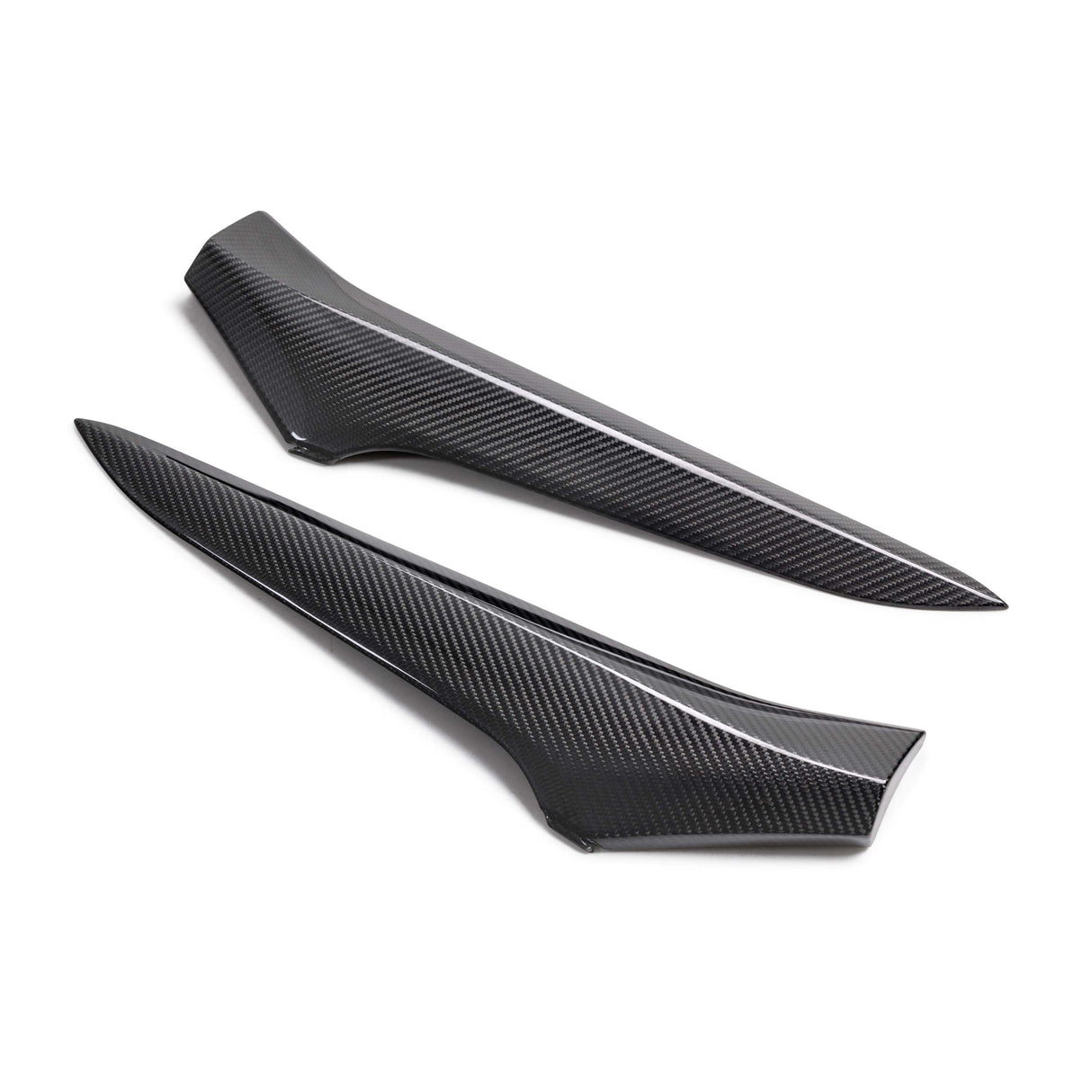 Carbon fiber side scoop trim for 2023-2024 Chevrolet C8 Z06 (PAIR)