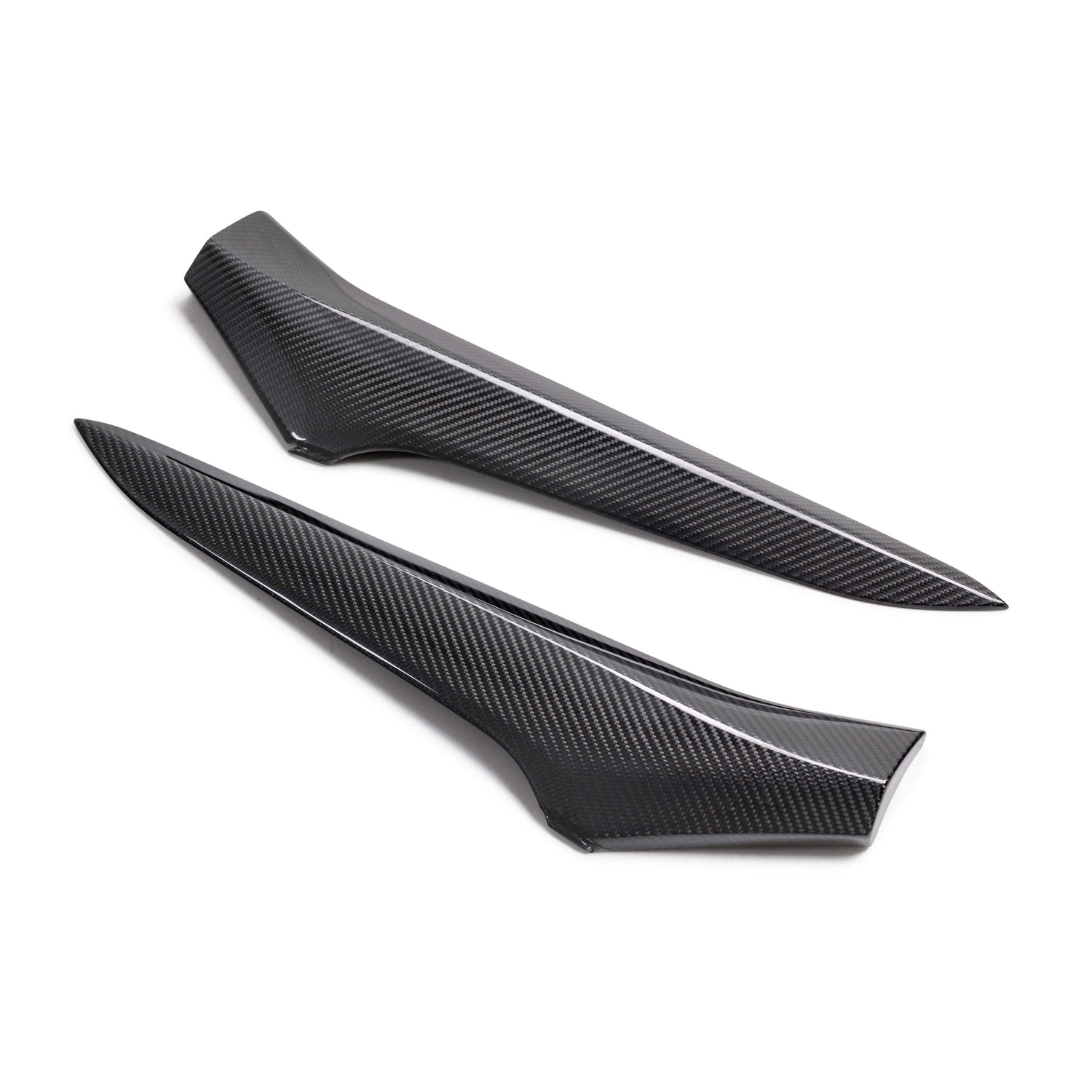 Carbon fiber side scoop trim for 2023-2024 Chevrolet C8 Z06 (PAIR)