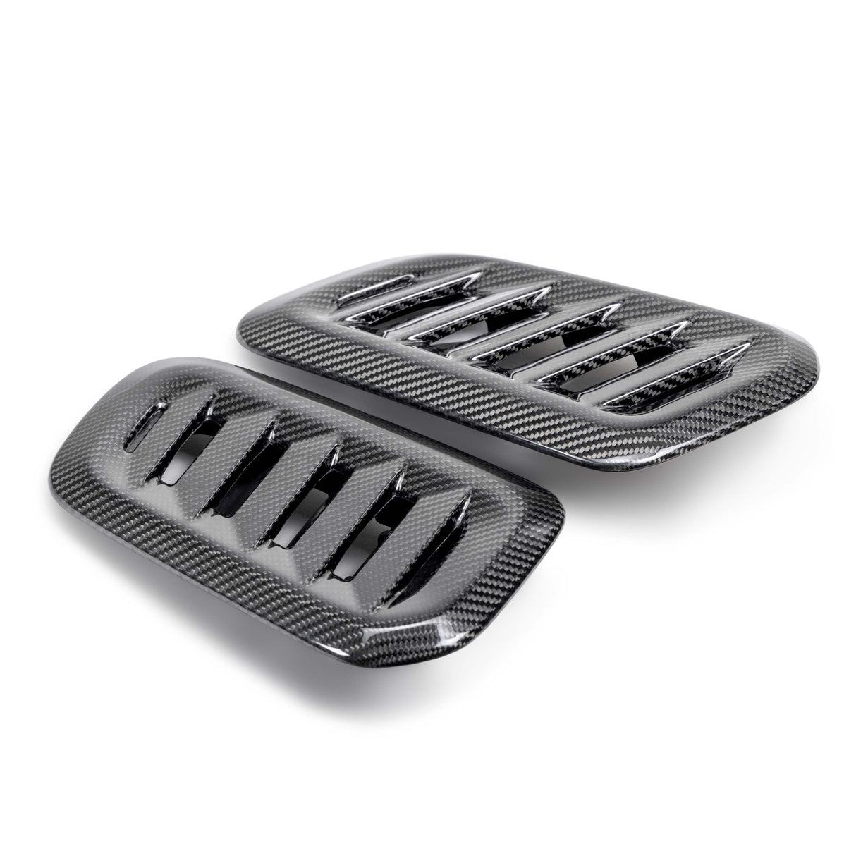 Dry carbon fiber hood vents for 2023-2024 Toyota GR Corolla - Gloss finish