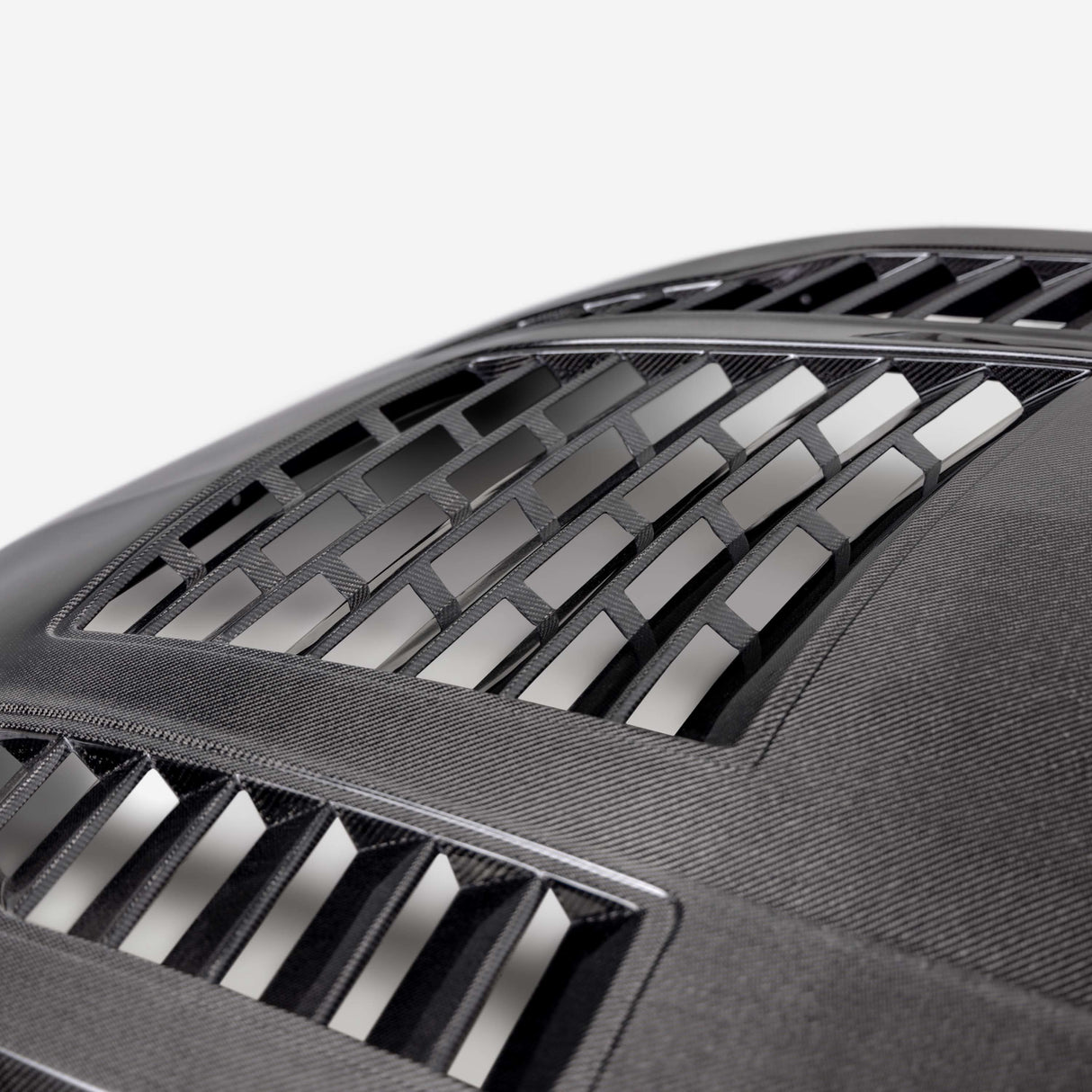 Type-GT4 double-sided carbon fiber hood for 2024 Ford Mustang