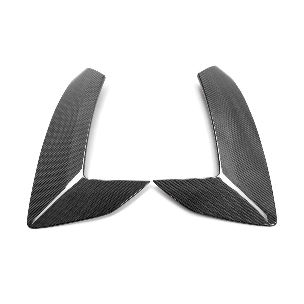 Carbon fiber side scoop trim for 2020-2024 Chevrolet C8 (PAIR)