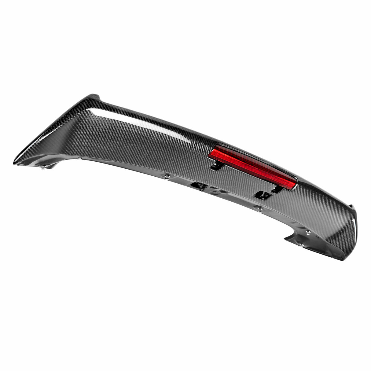 STI-style carbon fiber rear spoiler with led brake light for 2008-2014 Subaru WRX/STi HB