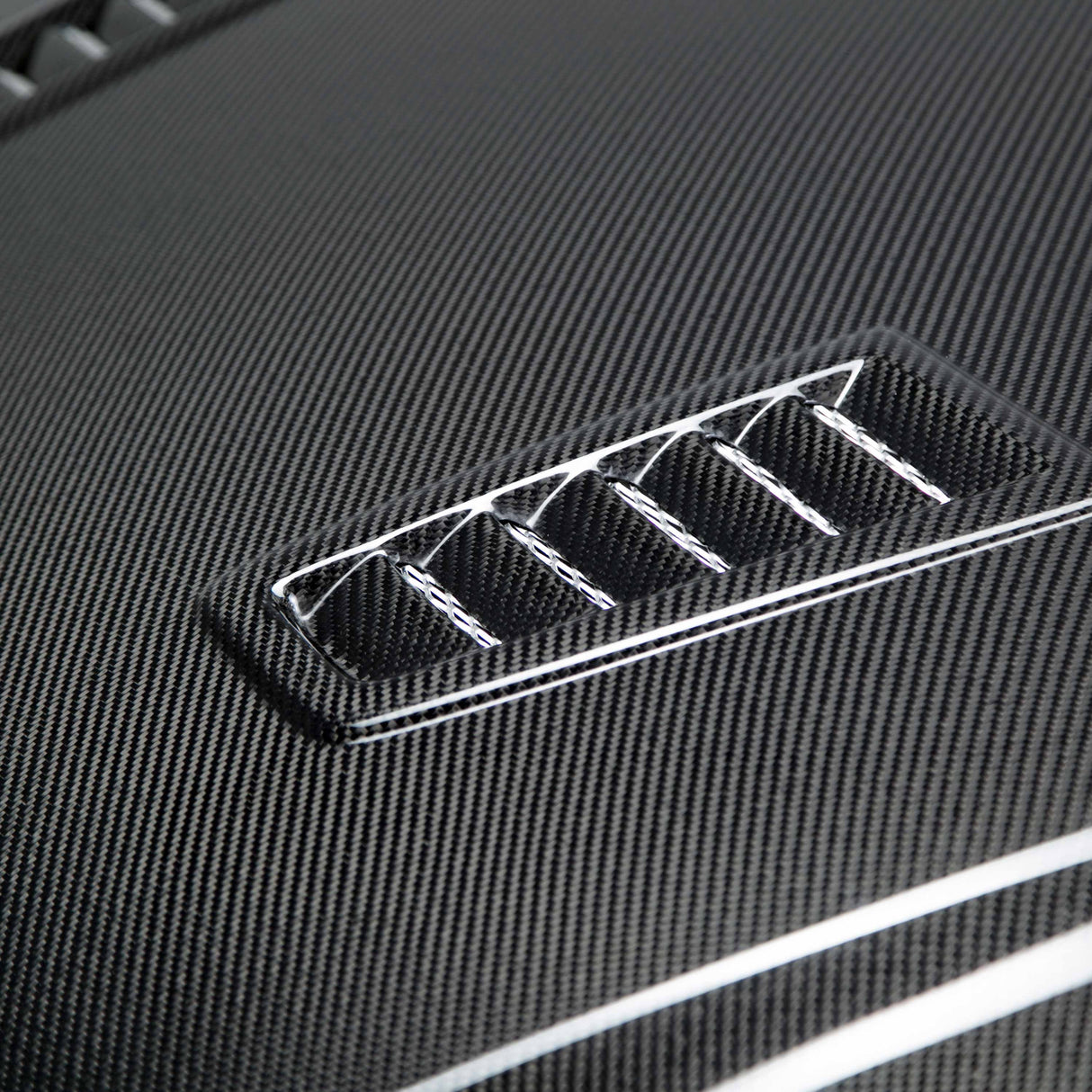 RS-style carbon fiber hood for 2012-2014 Ford Focus