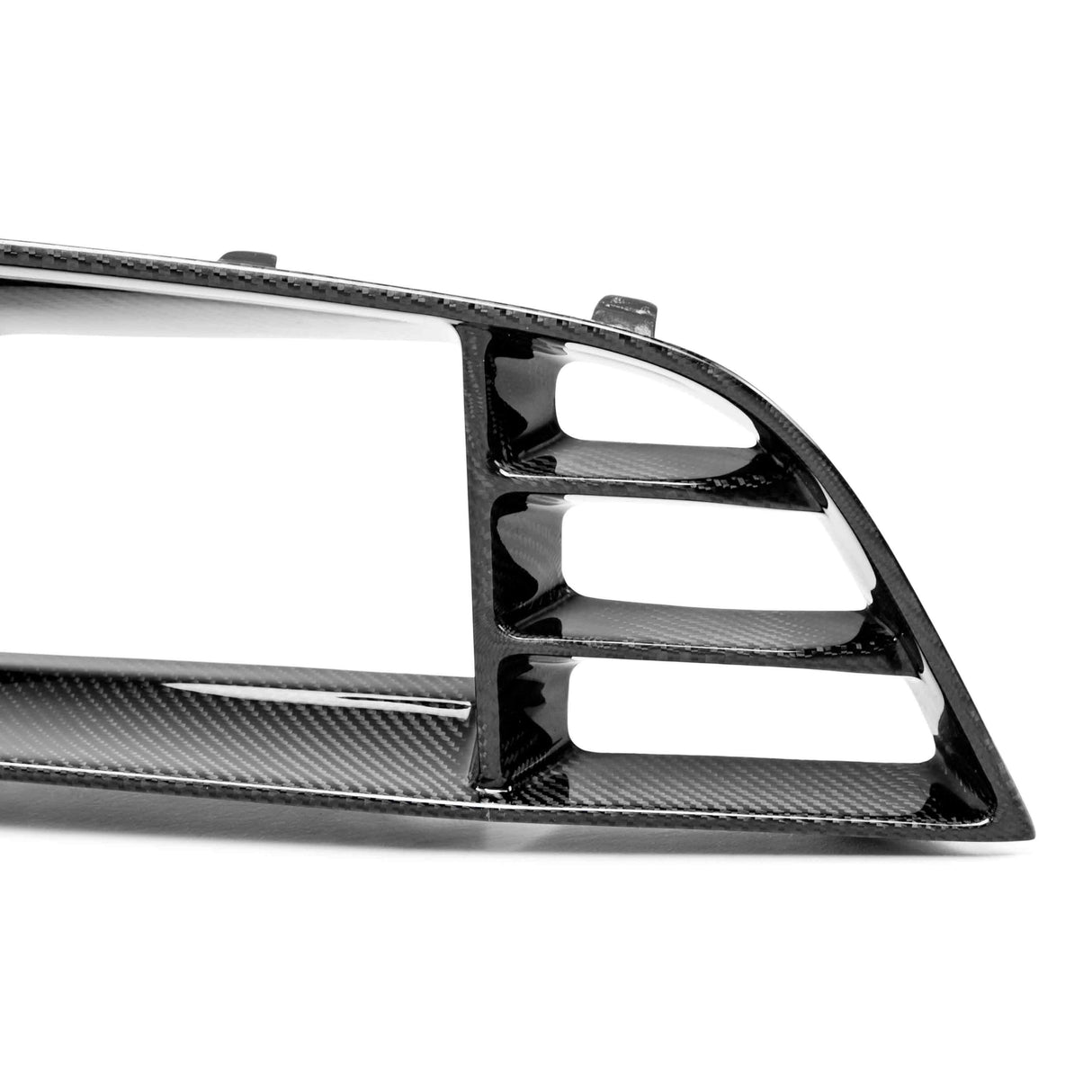 Carbon fiber front upper grille for 2013-2014 Ford Shelby GT500, with no Cobra emblem placeholder