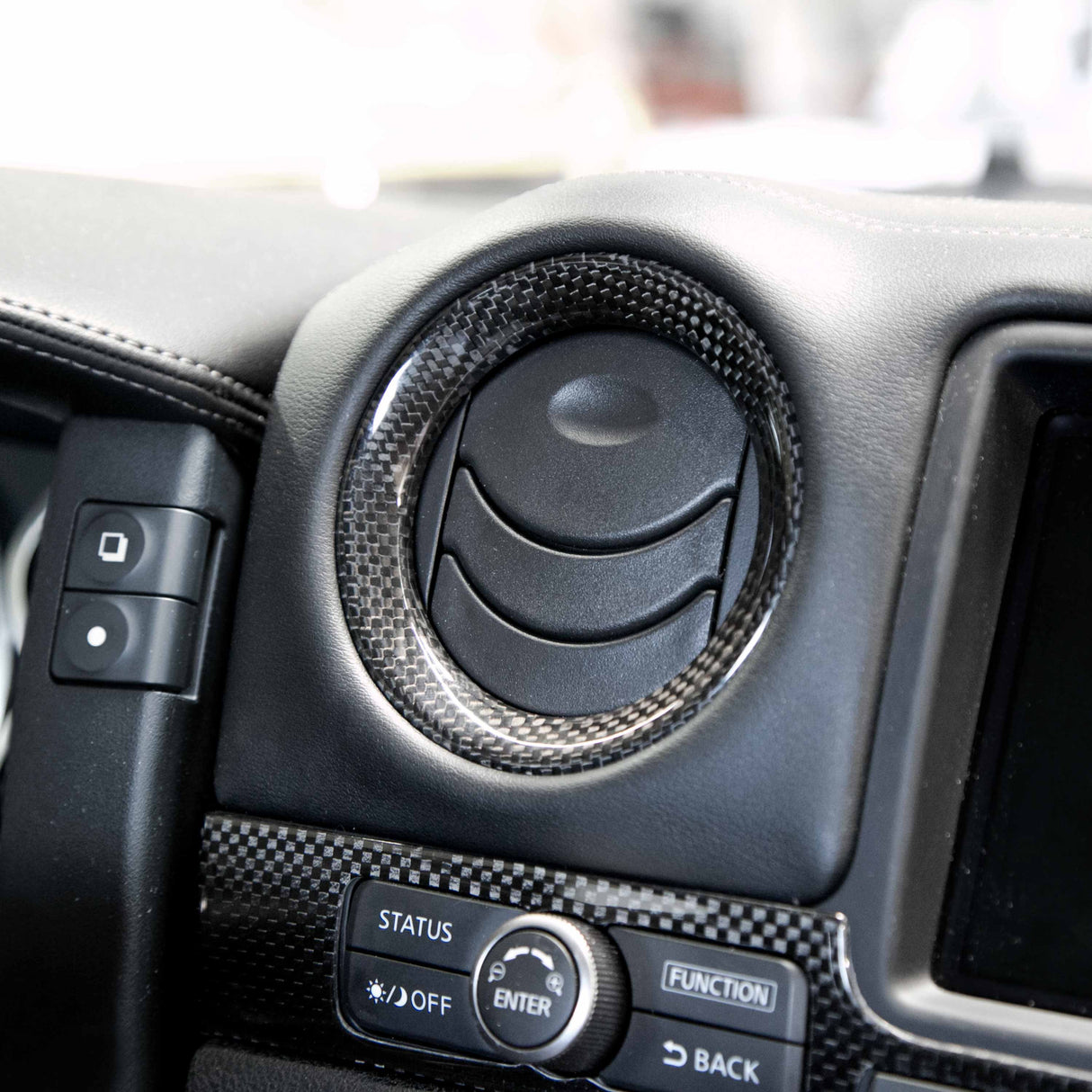 Carbon fiber interior trim set (6 pcs) for 2009-2016 Nissan GTR