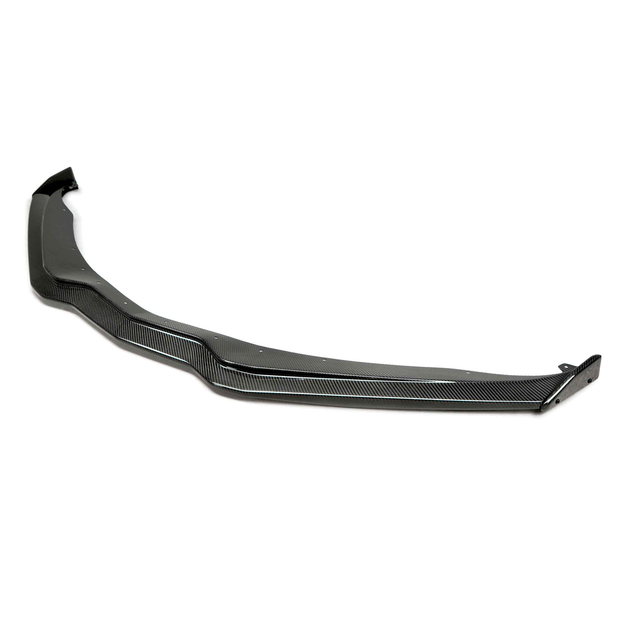 Carbon fiber front splitter with small end caps for 2015-2019 Chevrolet Corvette C7 Z06
