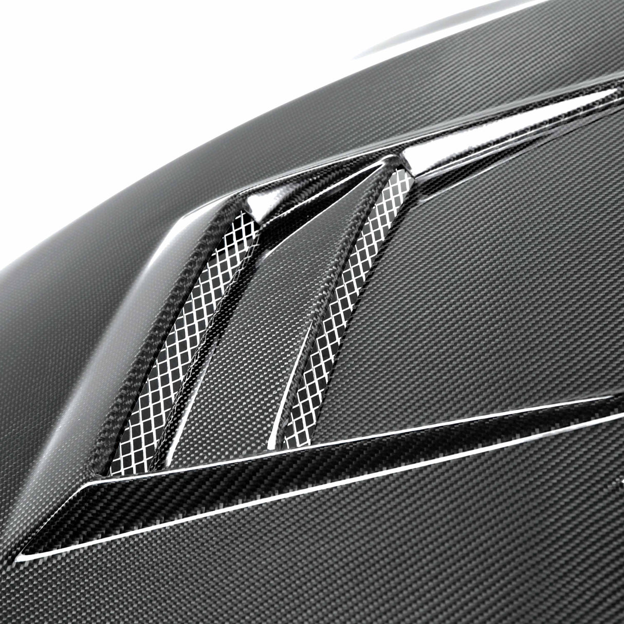 DV-style carbon fiber hood for 2008-2015 Mitsubishi Lancer EVO X