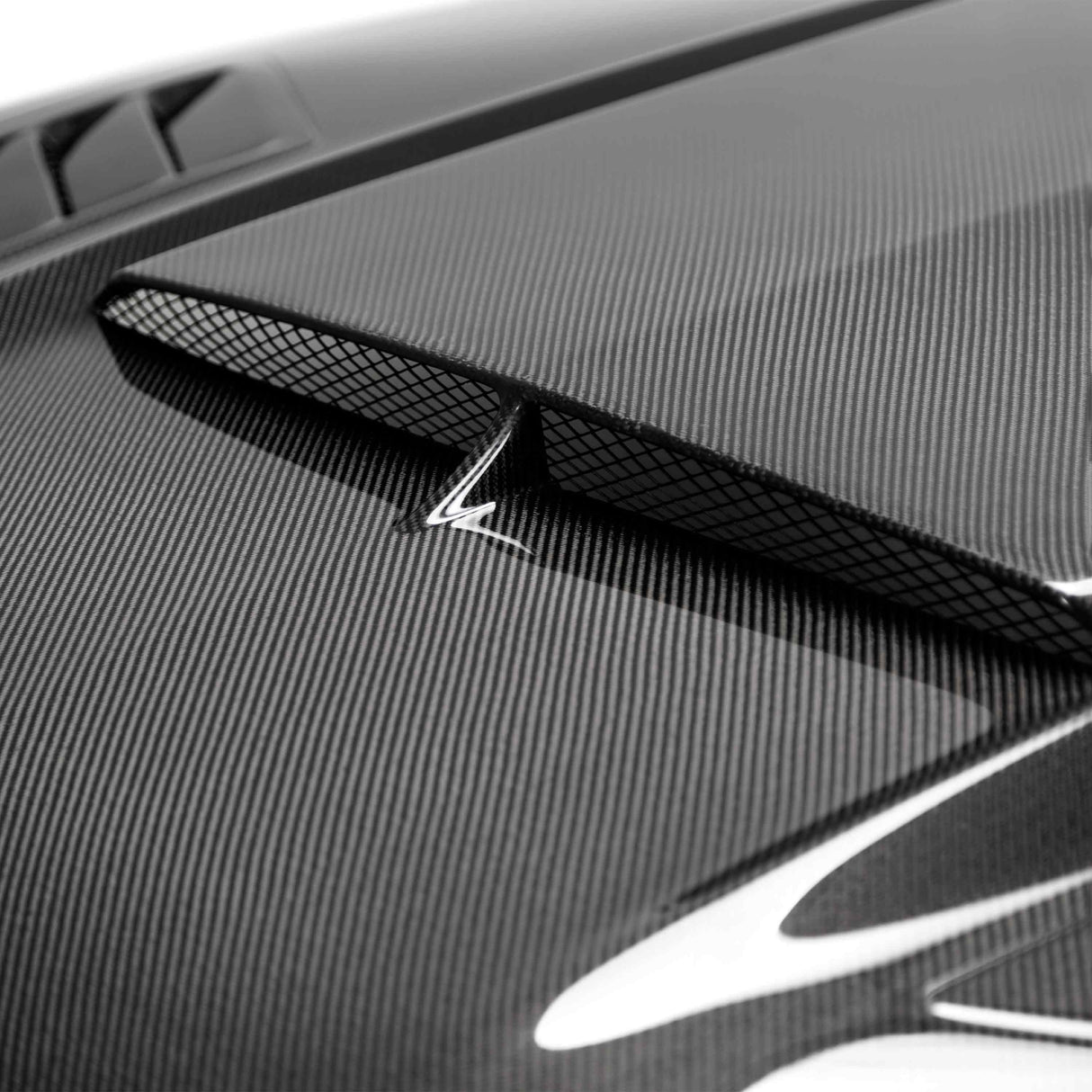 Type-AB ram air double sided carbon fiber hood for 2018-2023 Ford Mustang