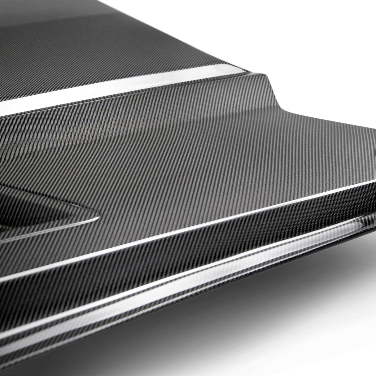 Ram air double sided carbon fiber hood for 2015-2017 Ford Mustang