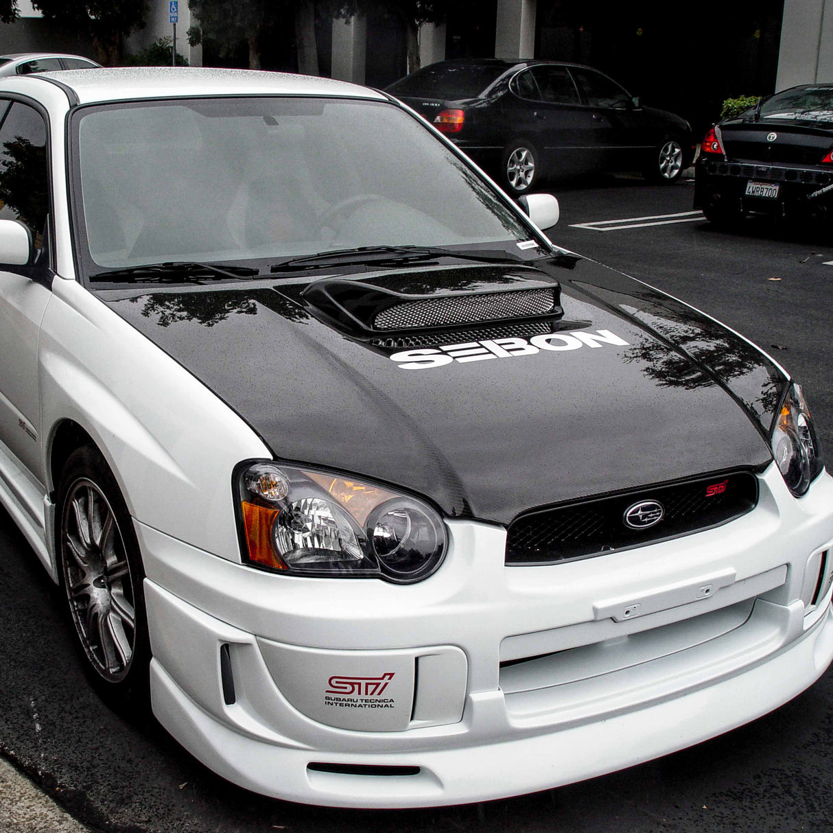 OE-style carbon fiber hood for 2004-2005 Subaru Impreza/WRX/STi
