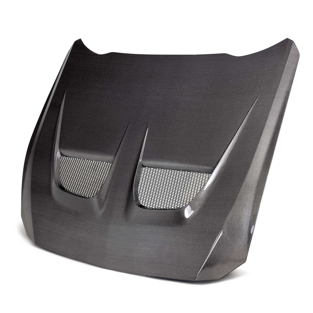 Type-GTD double-sided carbon fiber hood for 2024 Ford Mustang