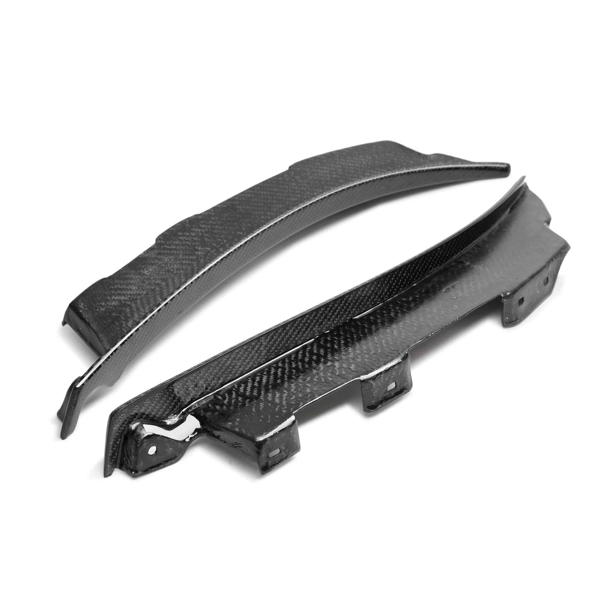 Carbon fiber rear splash guards for 2020-2022 Ford Mustang Shelby GT500