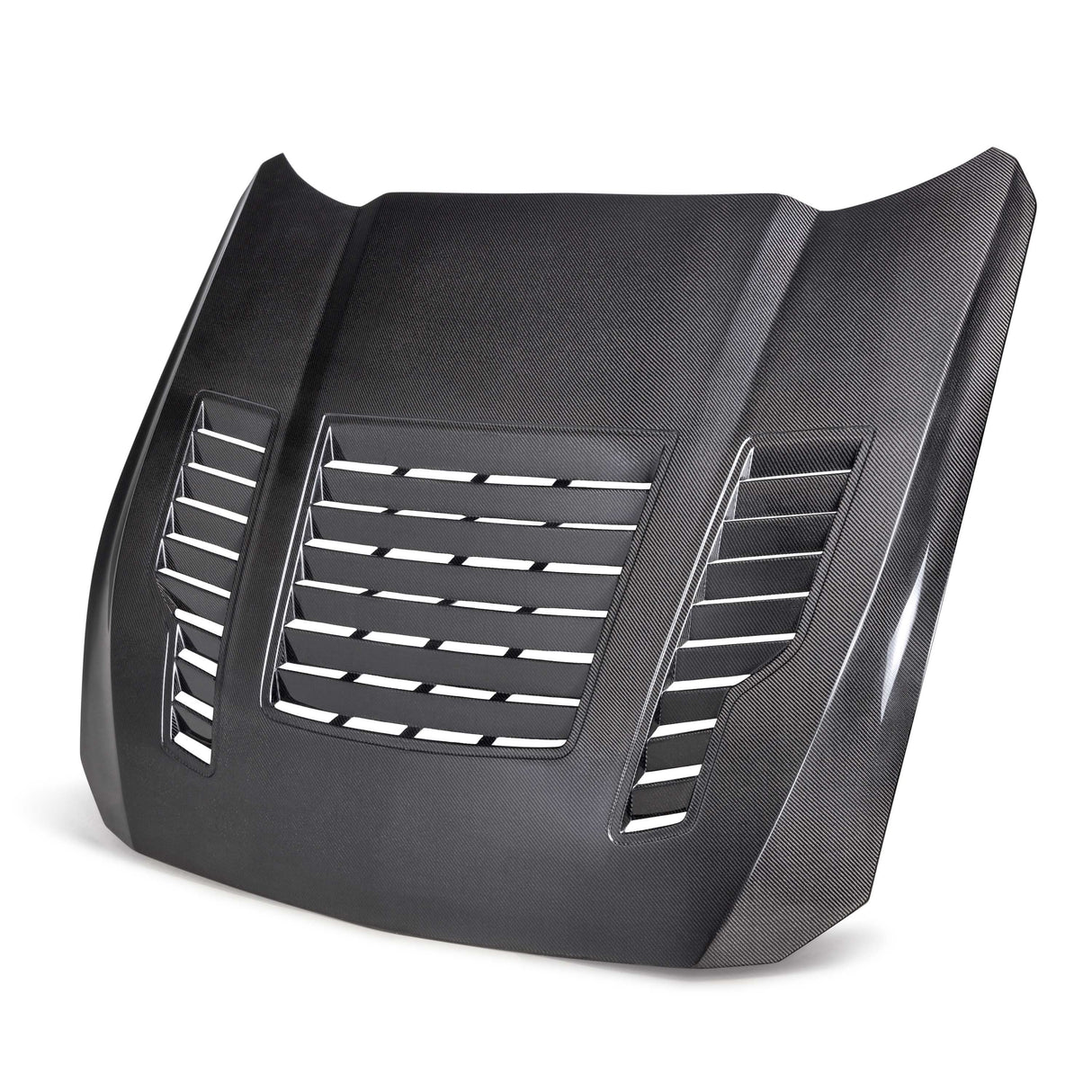 Type-GT4 double-sided carbon fiber hood for 2024 Ford Mustang