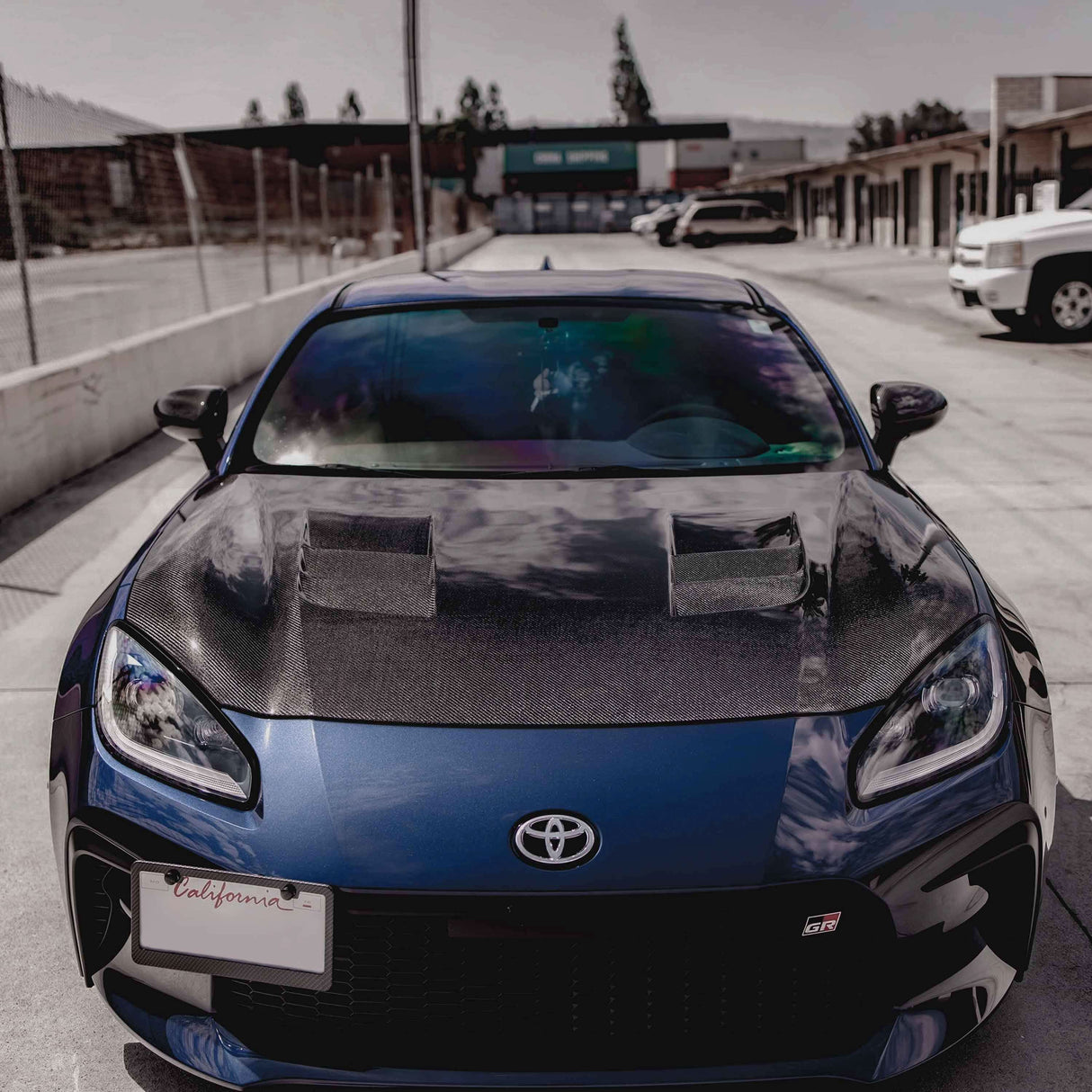TS-style carbon fiber hood for 2022 Toyota GR86/ Subaru BRZ
