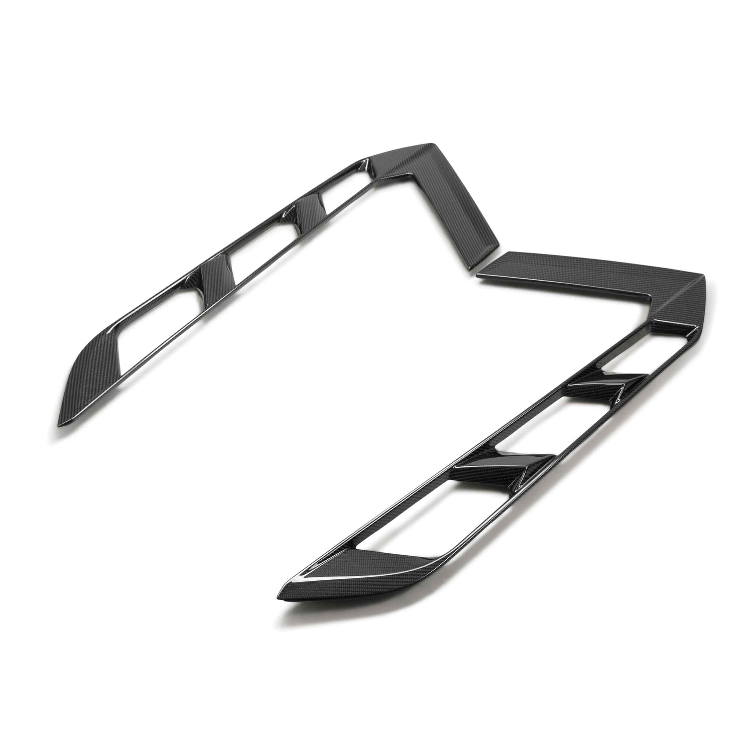 Carbon fiber decklid side vents for 2020-2024 Chevrolet C8 Coupe (PAIR)
