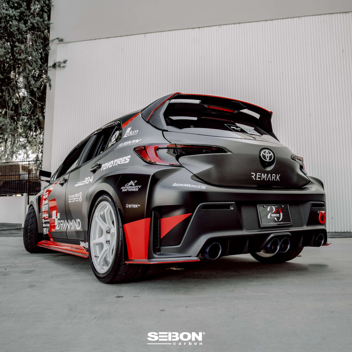 MB-style carbon fiber rear lip for 2023-2024 Toyota GR Corolla