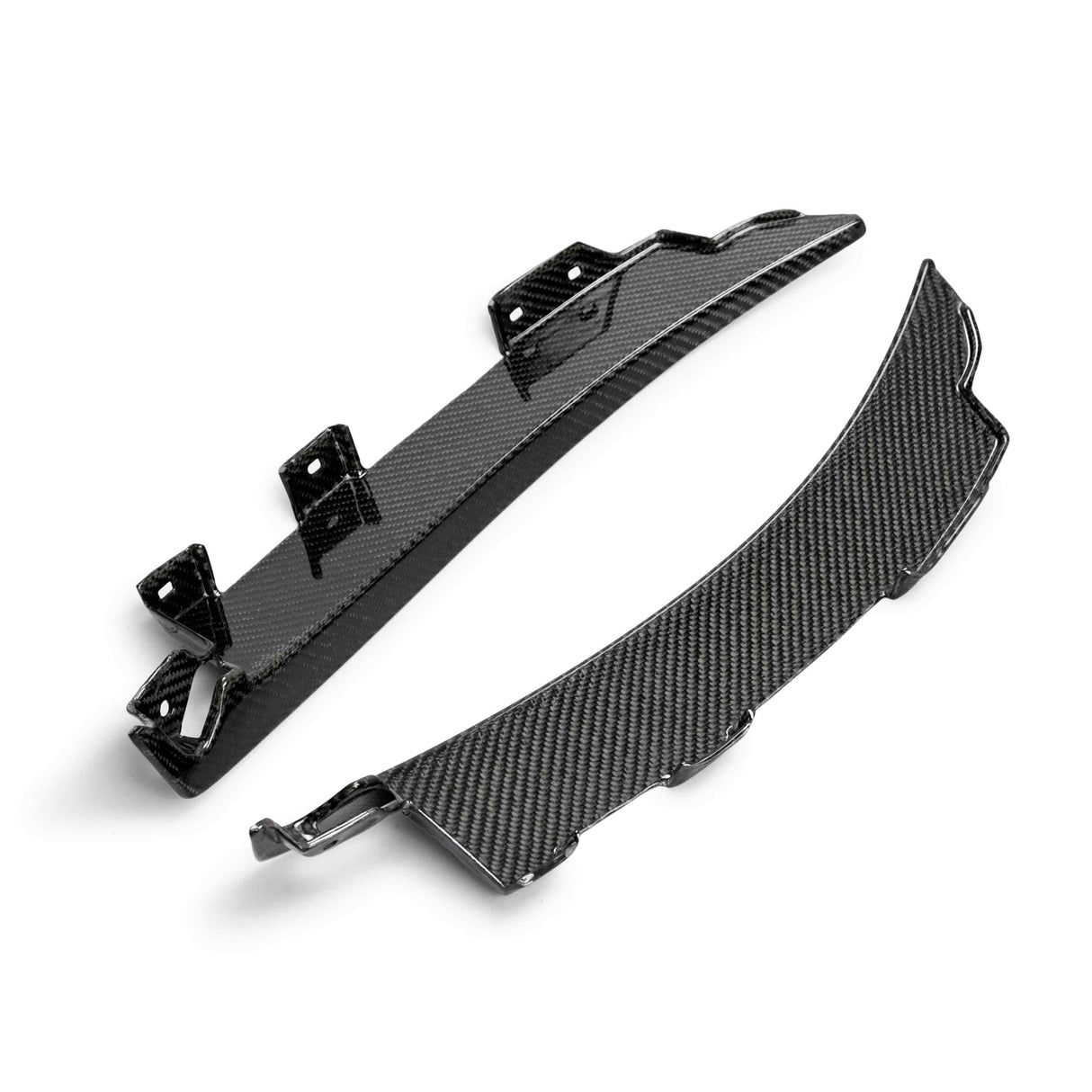 Carbon fiber rear splash guards for 2020-2022 Ford Mustang Shelby GT500