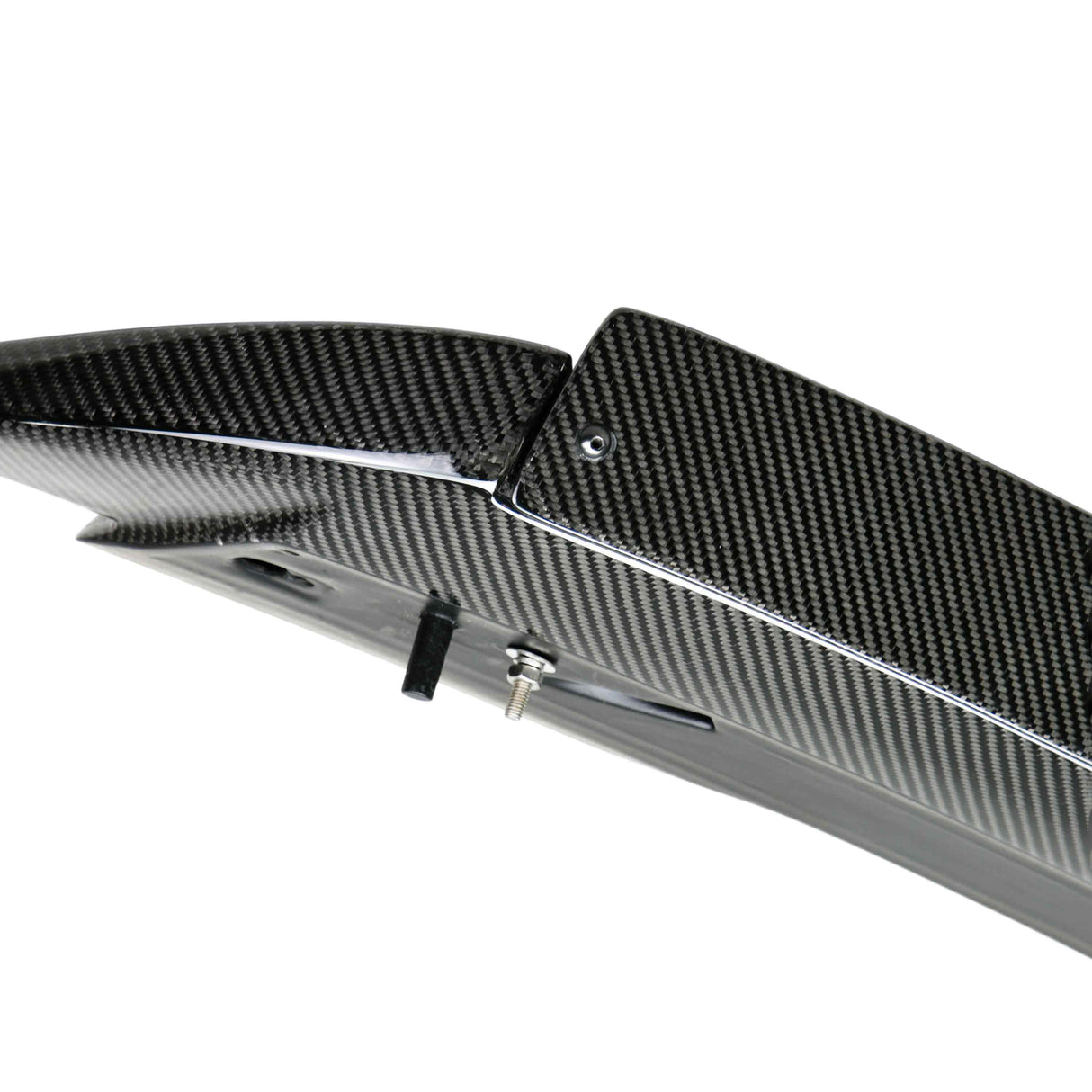 Type-ST carbon fiber Track Pack style rear spoiler with adjustable wicker bill for 2015-2023 Ford Mustang