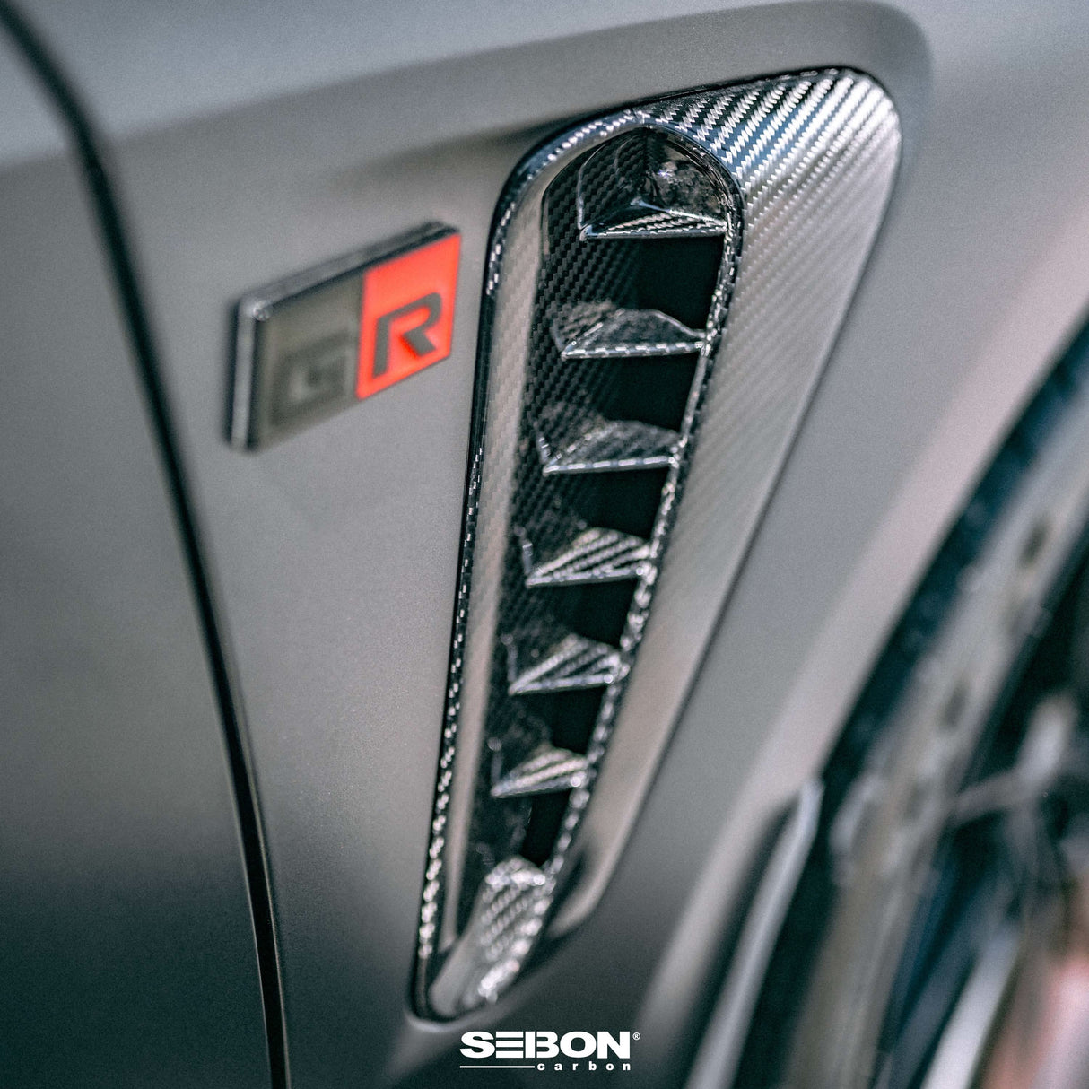 Dry carbon fiber fender vents for 2023-2024 Toyota GR Corolla - Gloss finish