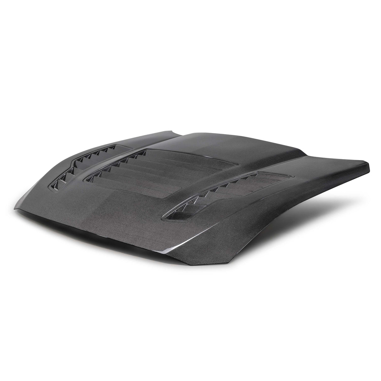 Type-GT4 double-sided carbon fiber hood for 2024 Ford Mustang