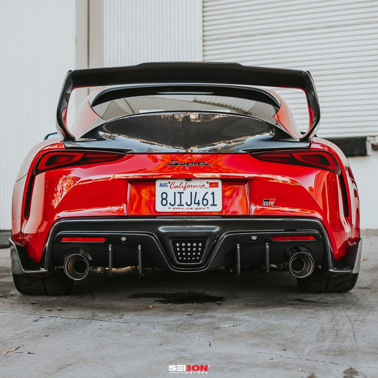 TD-style carbon fiber rear spoiler for 2020-2023 Toyota Supra