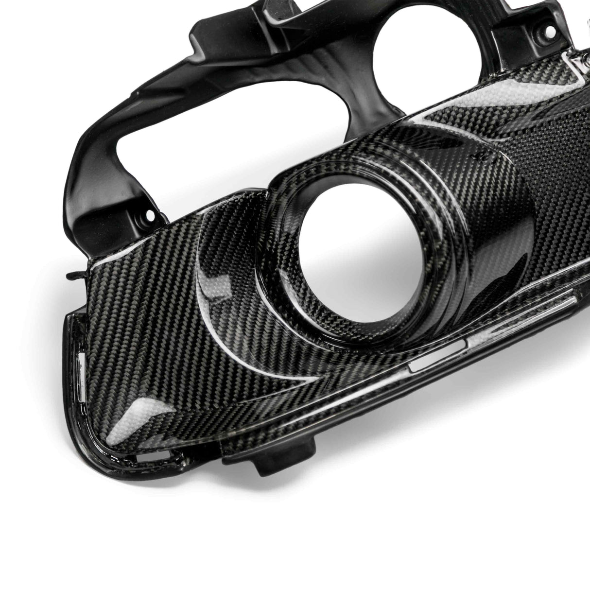 Carbon fiber fog light surrounds for 2015-2017 Ford Mustang