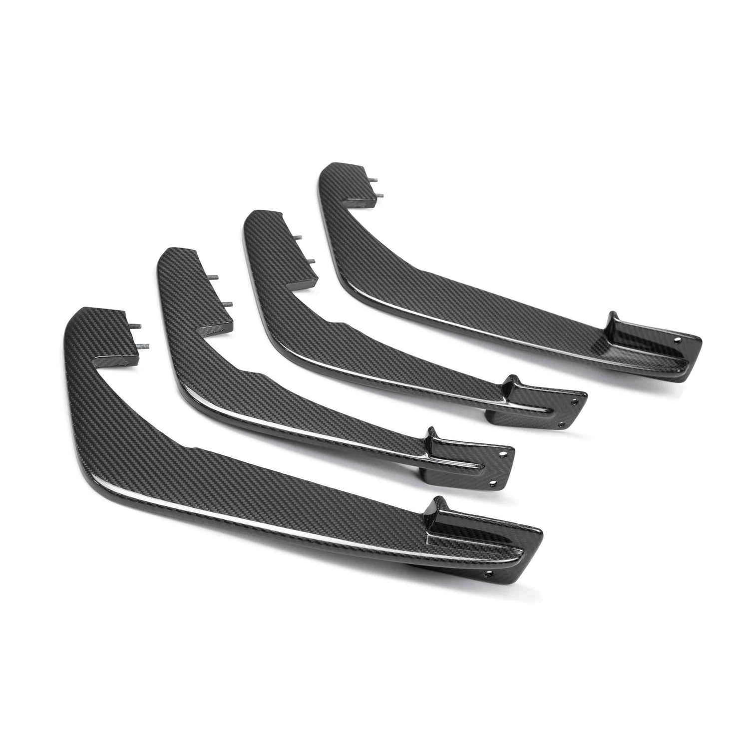 Carbon fiber rear diffuser fins for 2020-2024 Chevrolet C8 (SET)