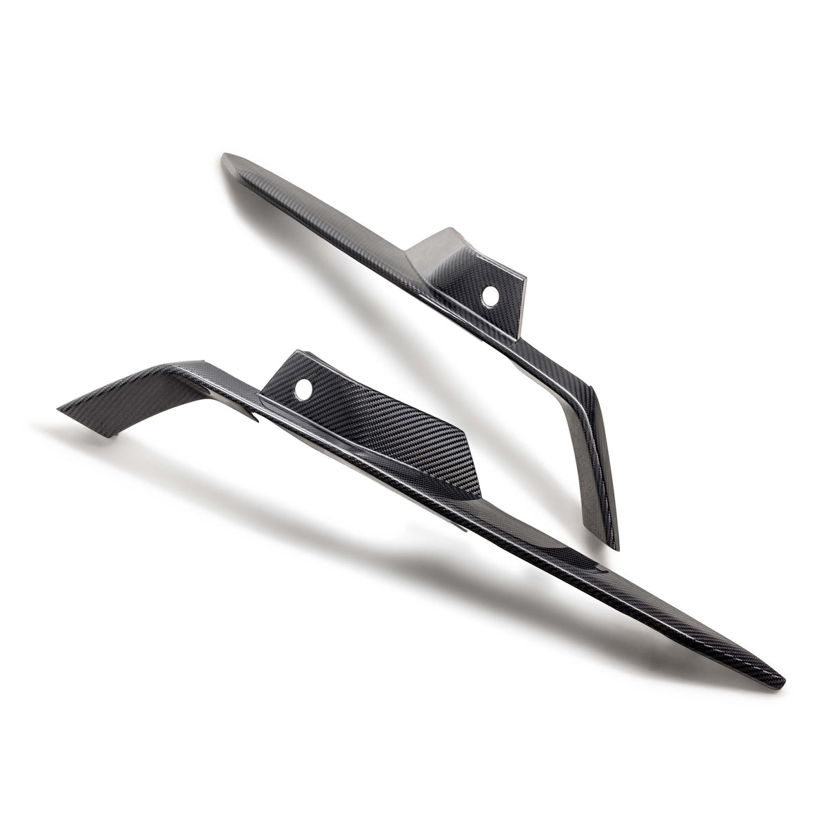 Carbon fiber upper grille deflectors for 2023-2024 Chevrolet C8 Z06