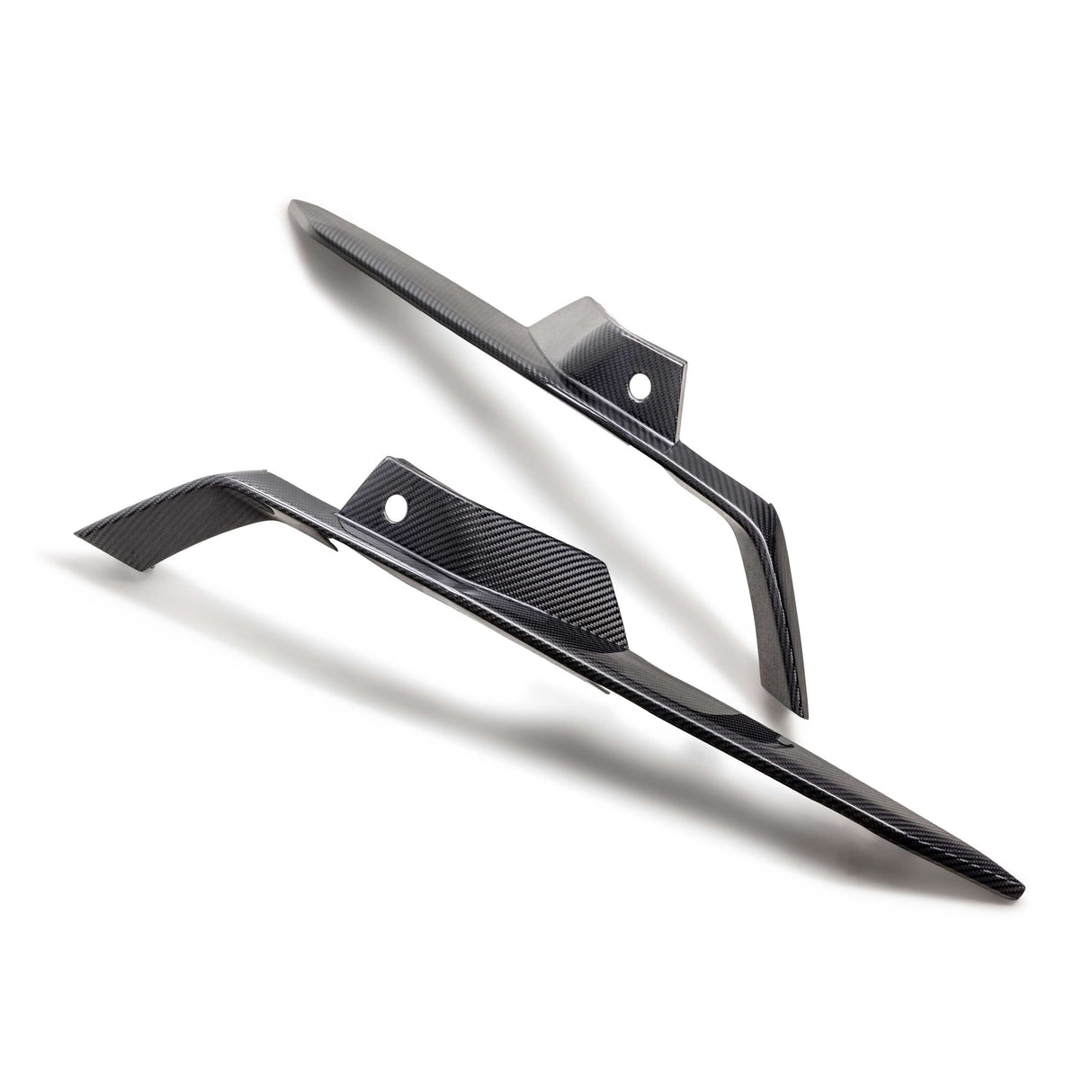 Carbon fiber upper grille deflectors for 2023-2024 Chevrolet C8 Z06