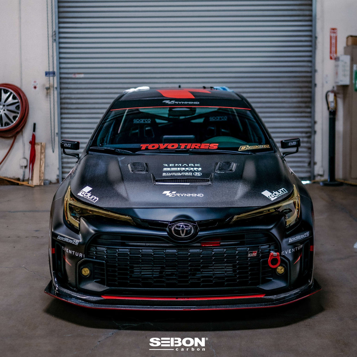 VS-style double-sided carbon fiber hood for 2023-2024 Toyota GR Corolla