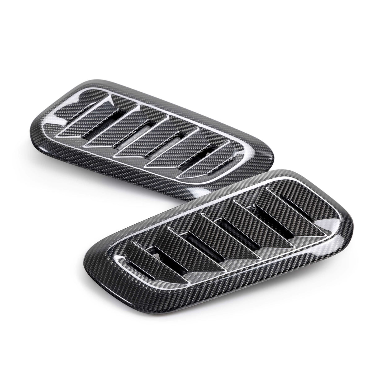 Dry carbon fiber hood vents for 2023-2024 Toyota GR Corolla - Gloss finish