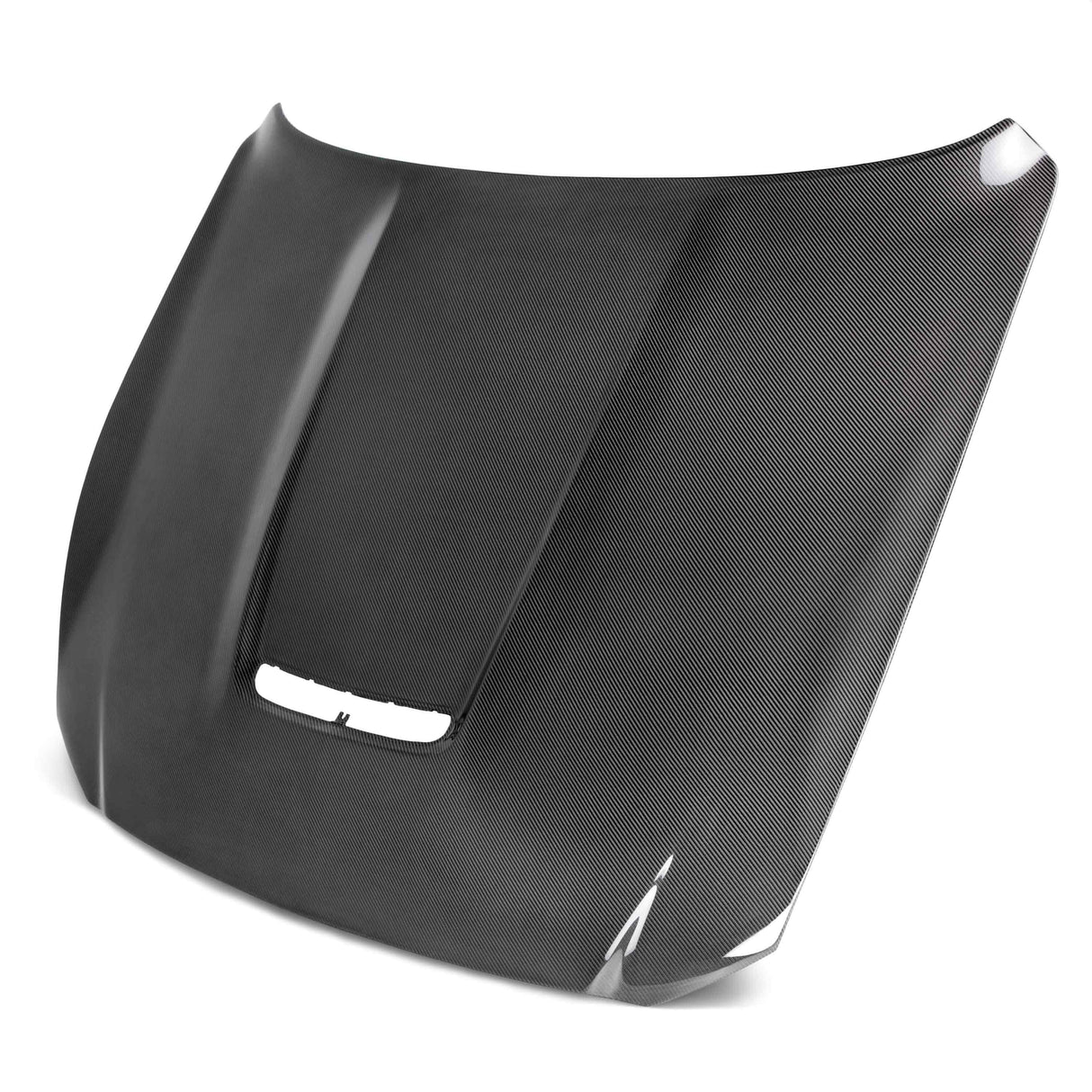 Double sided carbon fiber hood for 2015-2020 Ford Mustang Shelby GT350 & GT350R