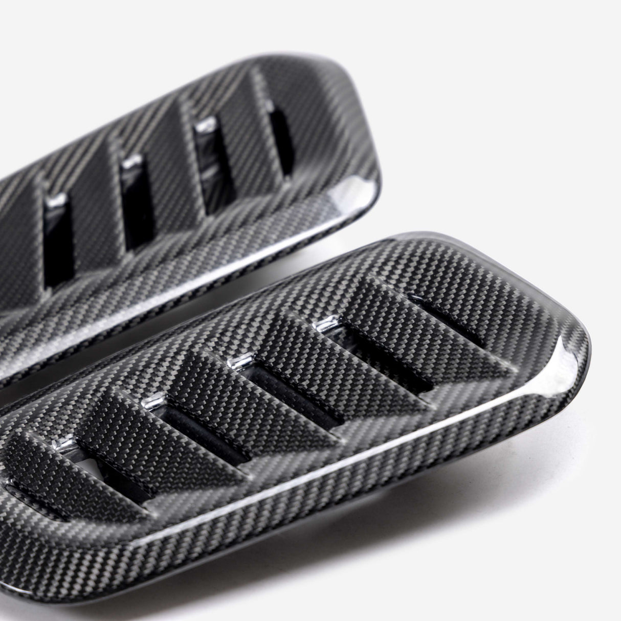Dry carbon fiber hood vents for 2023-2024 Toyota GR Corolla - Gloss finish
