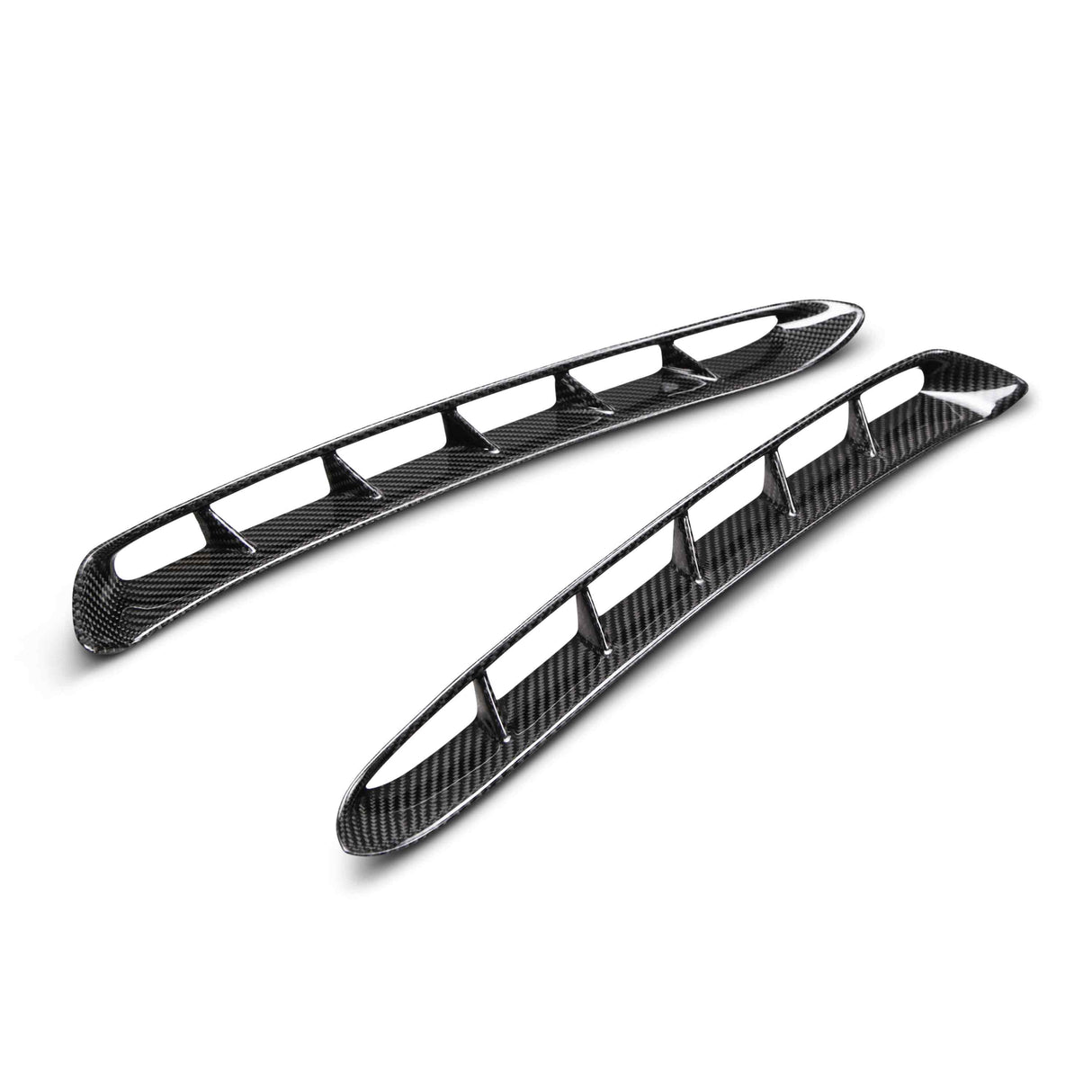 Carbon fiber replacement inserts for Type-GR fenders for 2015-2023 Mustang