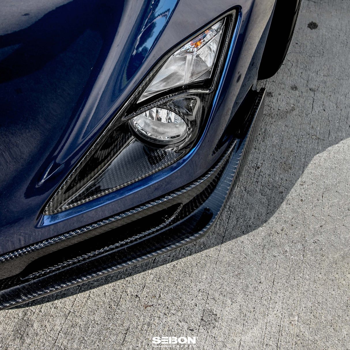 KC-style carbon fiber front lip for 2013-2016 Scion FRS