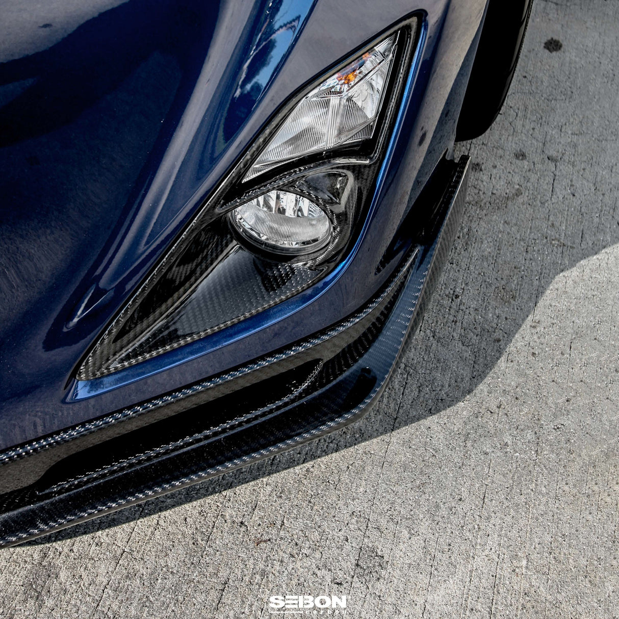 KC-style carbon fiber front lip for 2013-2016 Scion FRS