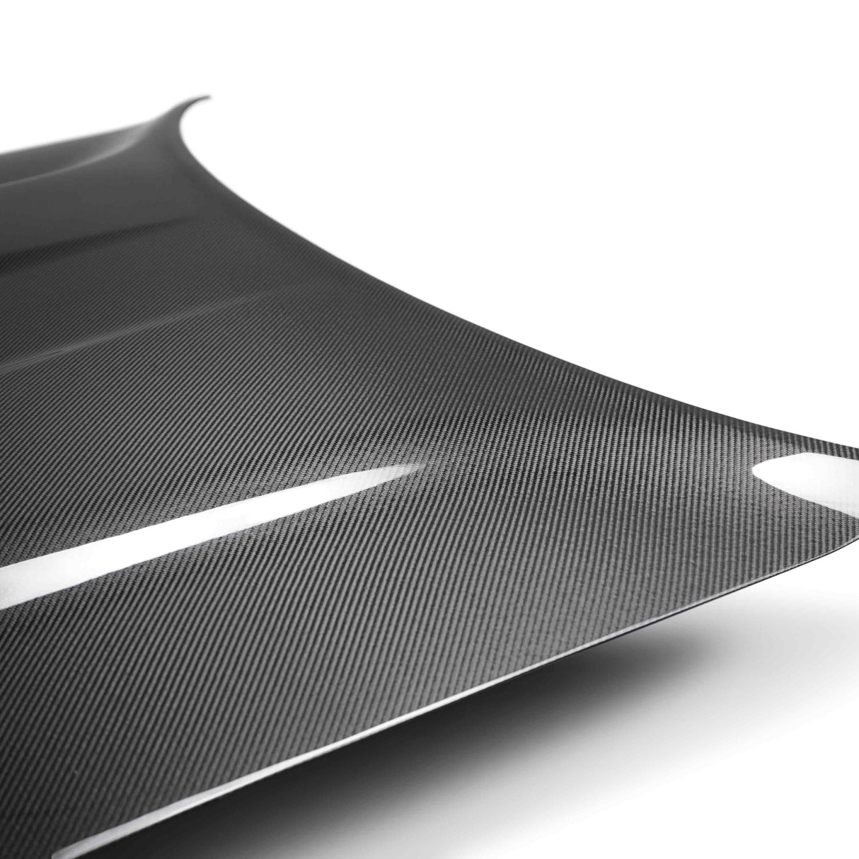 Type-RE (Dual Snorkel Style) carbon fiber hood for 2019 Dodge Challenger Hellcat/Redeye