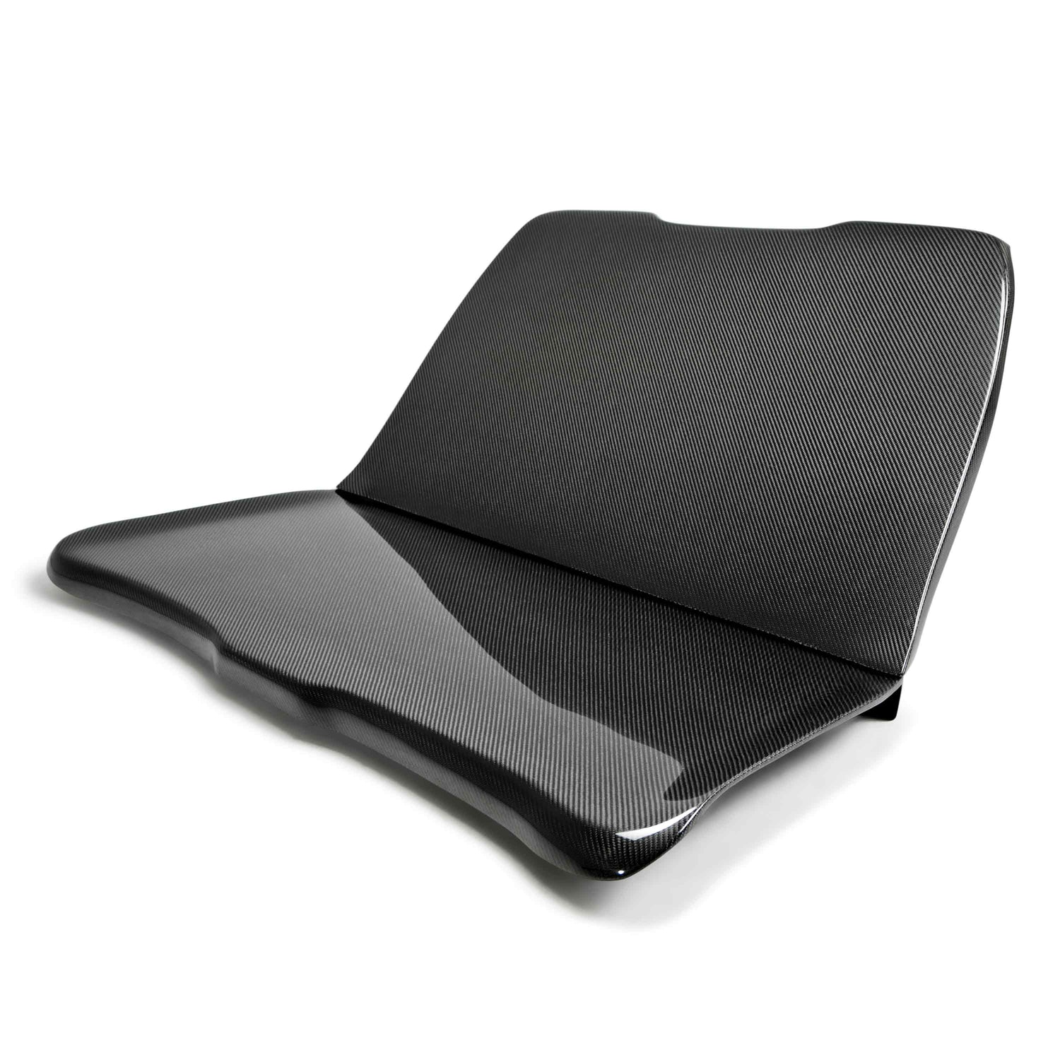 Carbon fiber rear seat delete for 2015-2023 Ford Mustang