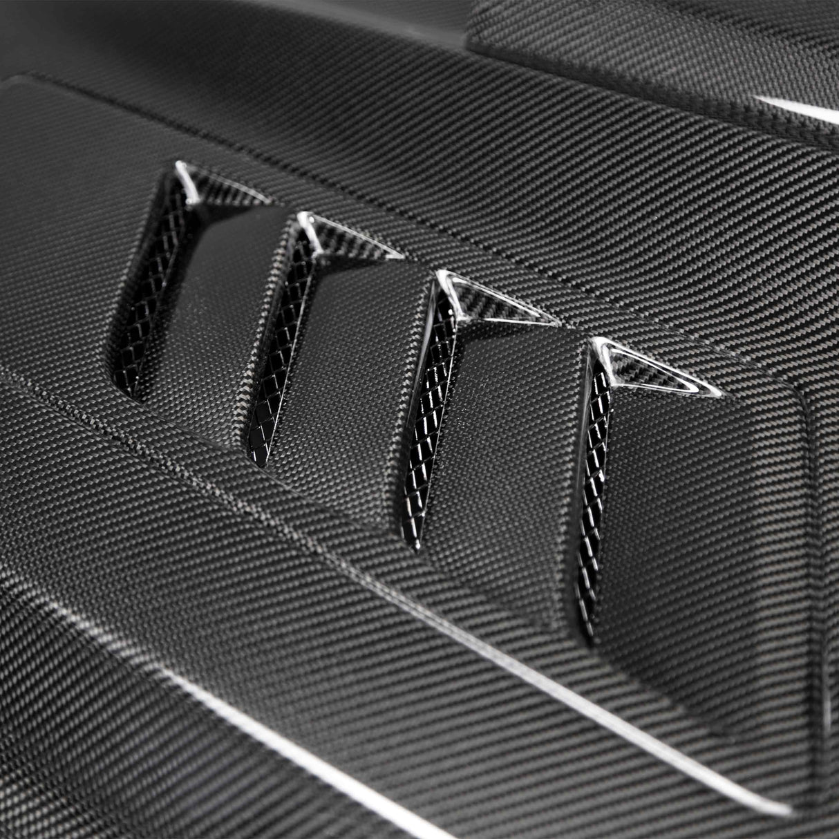 Ram air double sided carbon fiber hood for 2015-2017 Ford Mustang