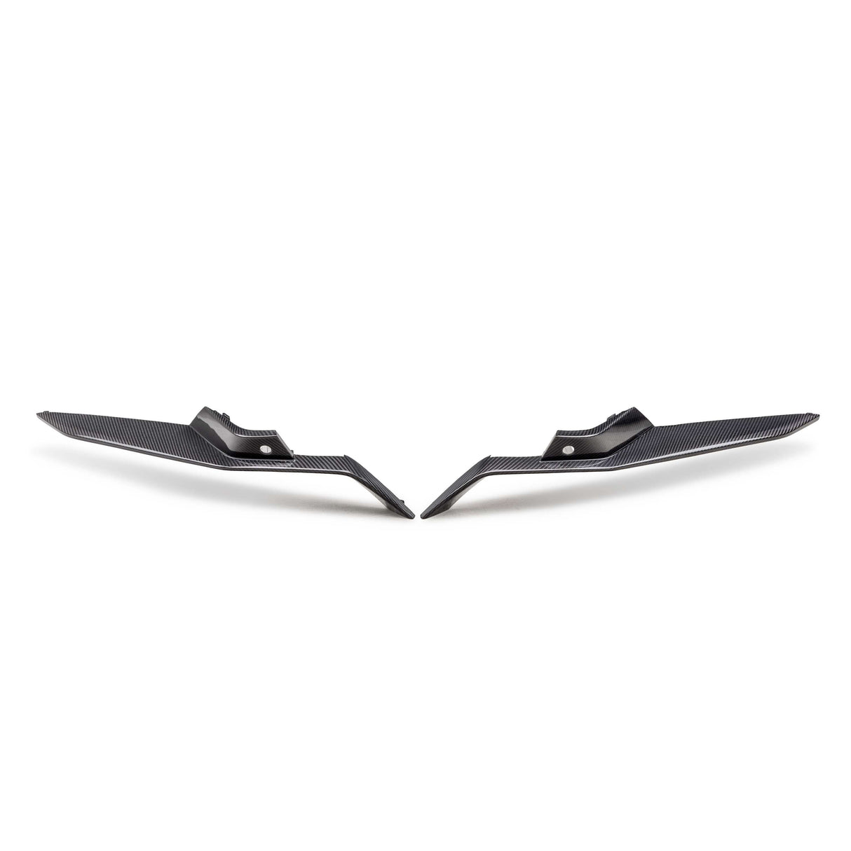 Carbon fiber upper grille deflectors for 2023-2024 Chevrolet C8 Z06