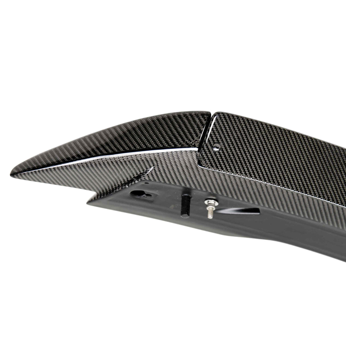 Type-ST carbon fiber Track Pack style rear spoiler with adjustable wicker bill for 2015-2023 Ford Mustang