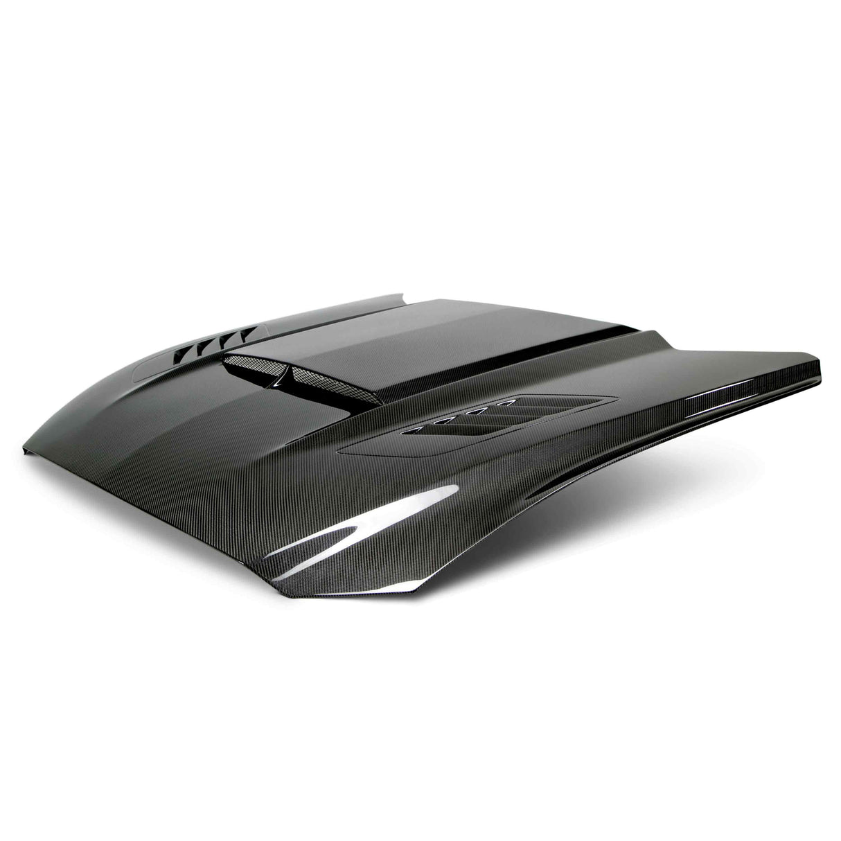 Ram air double sided carbon fiber hood for 2015-2017 Ford Mustang