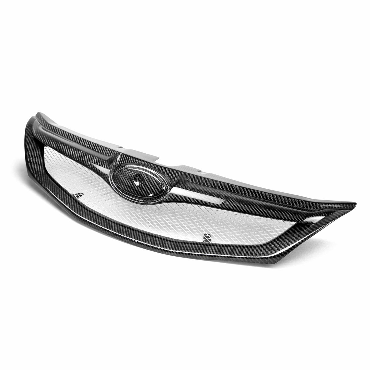 STI-style carbon fiber front grille for 2008-2010 Subaru WRX STi